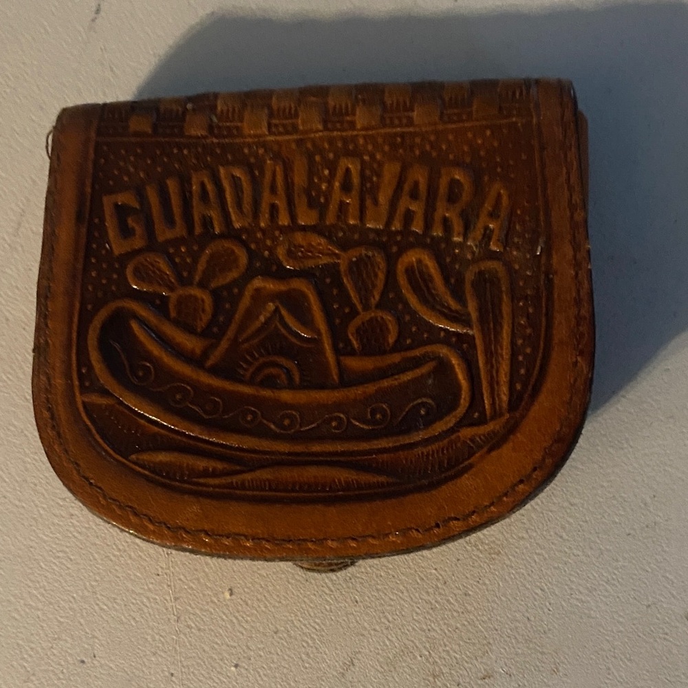 Embossed Leather Horse Coin Purse